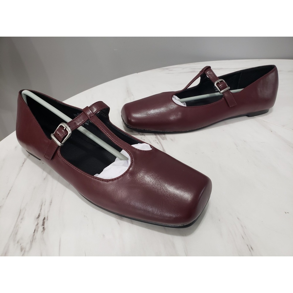 NEW NO BOX SZ 11 Current Mood FLAT Mary Jane gothic ballet Wine Burgundy Witchy